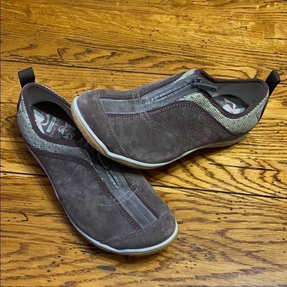 Merrell Lorelei leather zip espresso shoe …